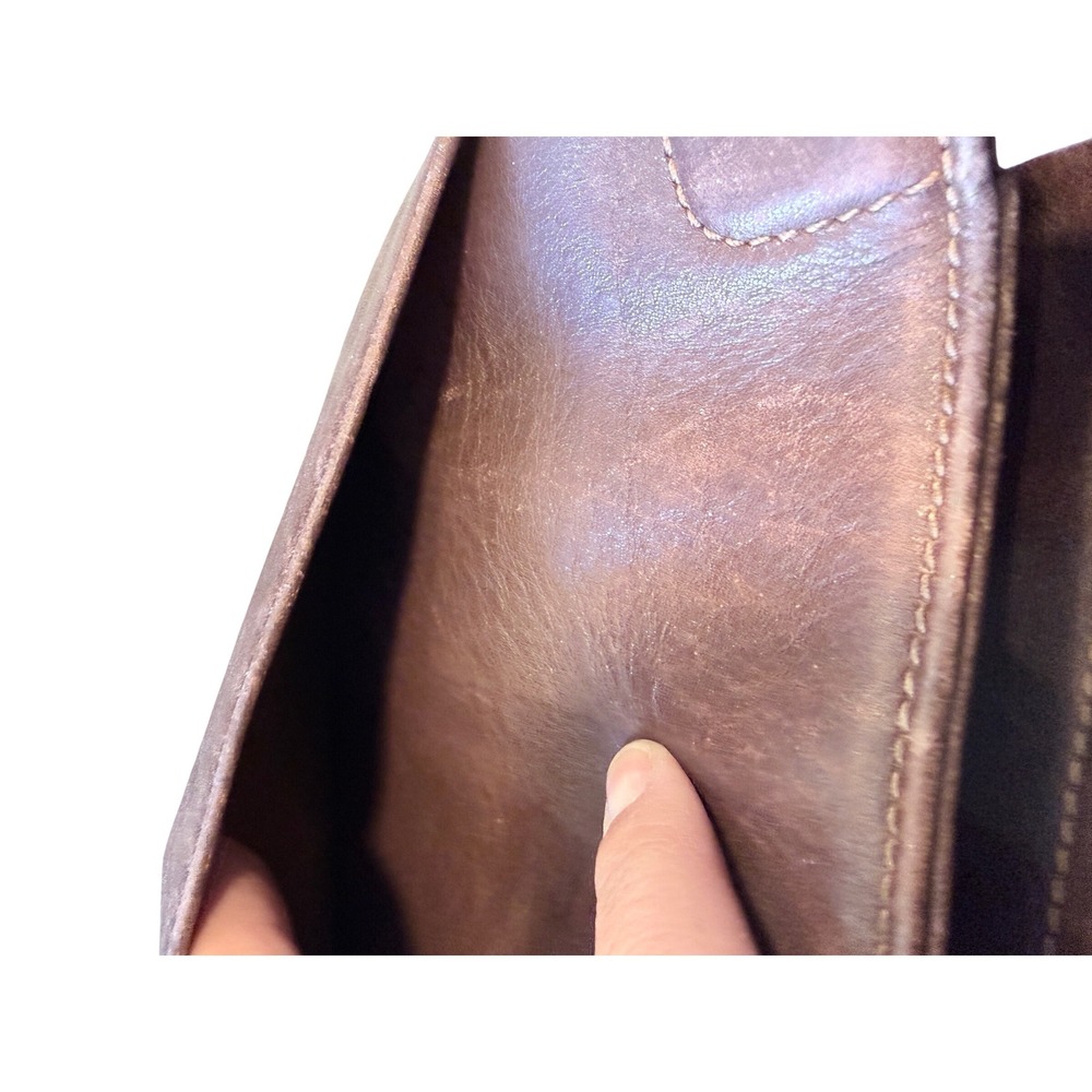 Vintage Coach Mahogany Brown Leather Tote Bag USA Made 9303 Zip Top Handbag - Picture 14 of 16